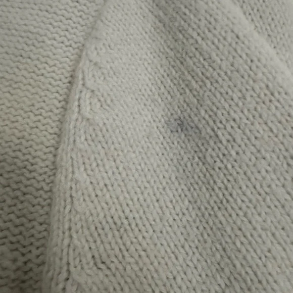 Vintage Talbots Cotton Blend Grandma Cottage Embroidered Cream Sweater - Picture 6 of 7